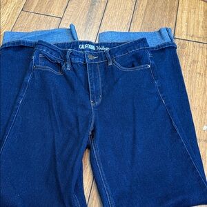 Women's Blue Cropped Jeans